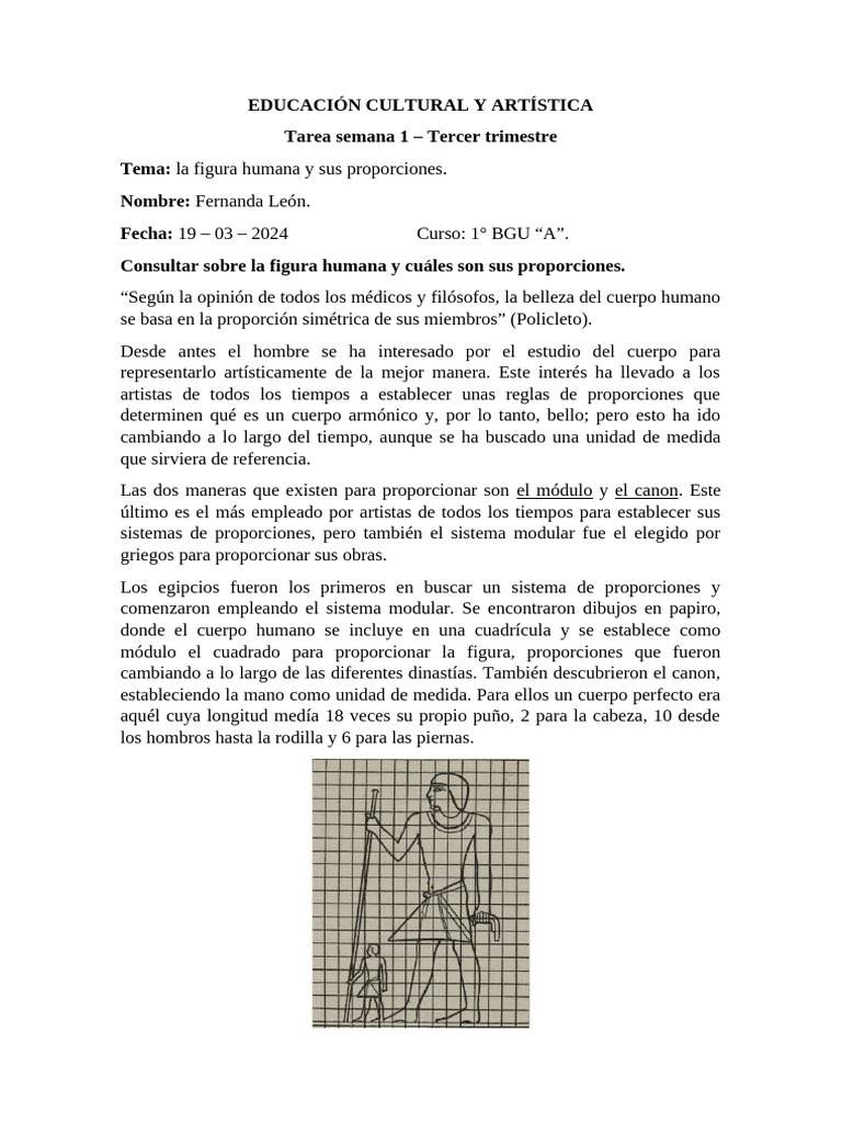Proporciones de la Figura Humana | PDF