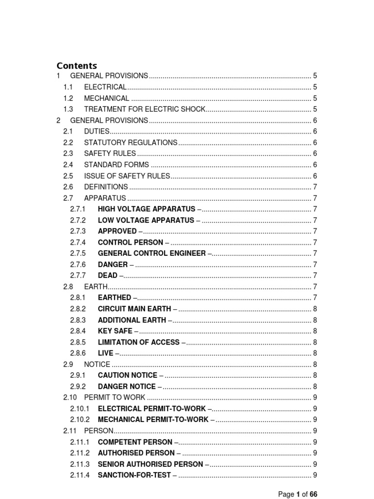 Safety Guidelines for Electrical Work | PDF | High Voltage | Power ...