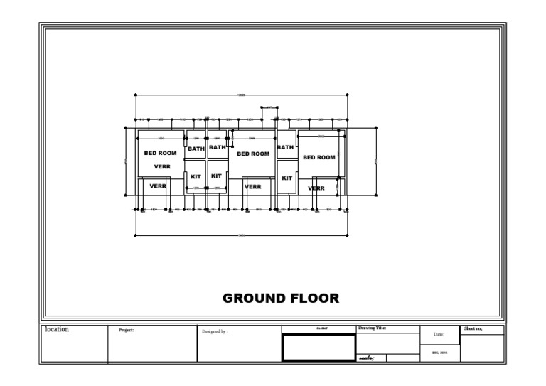 Ground Floor Bedroom Layout Plan | PDF
