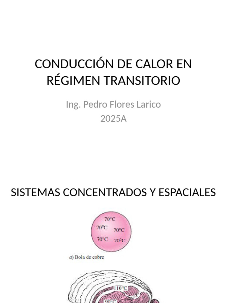 Conducción de Calor Transitoria en Sólidos | PDF | Conduccion termica ...