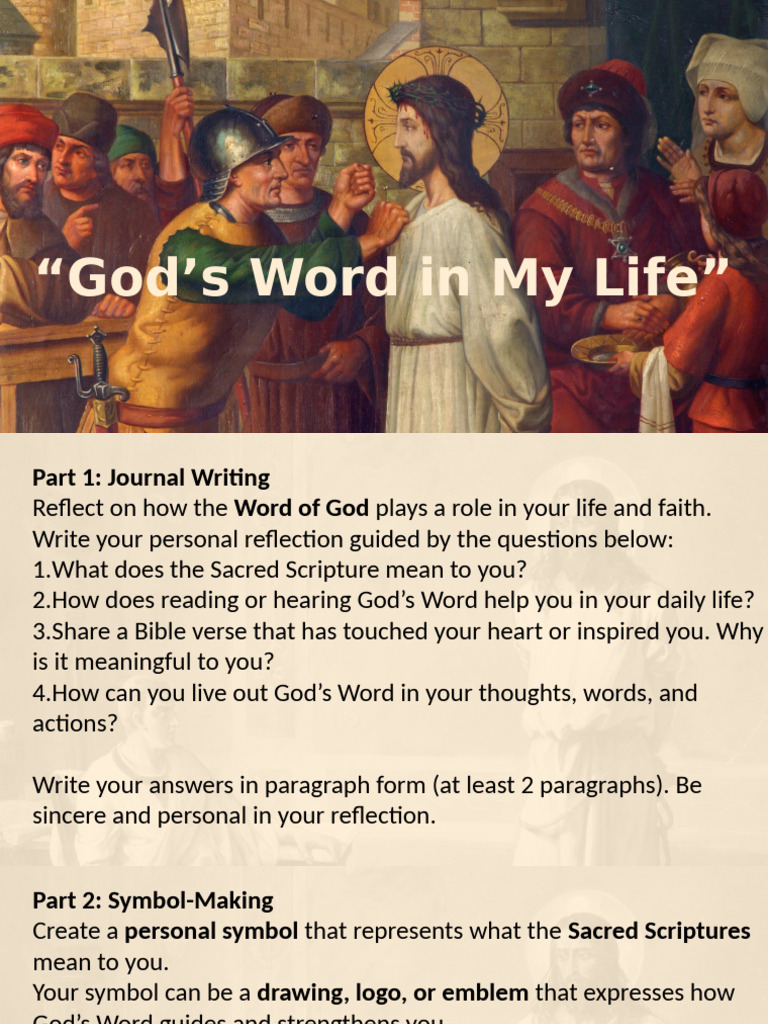 Activity Sacred Scriptures | PDF
