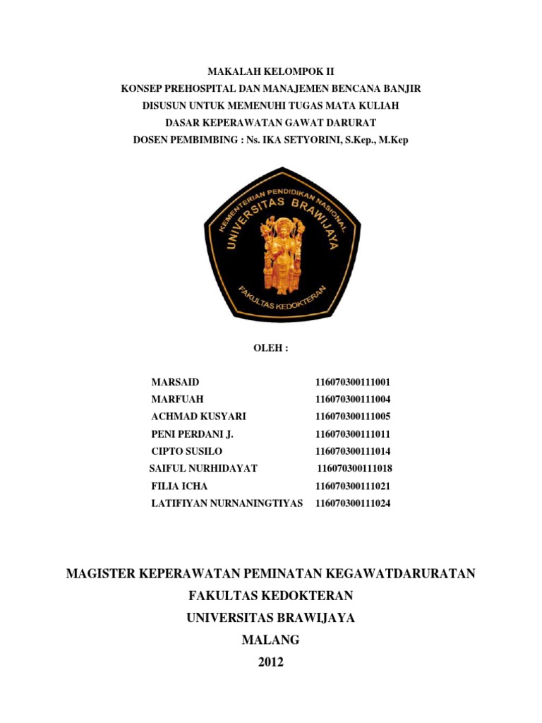 MAKALAH BANJIR KELOMPOK