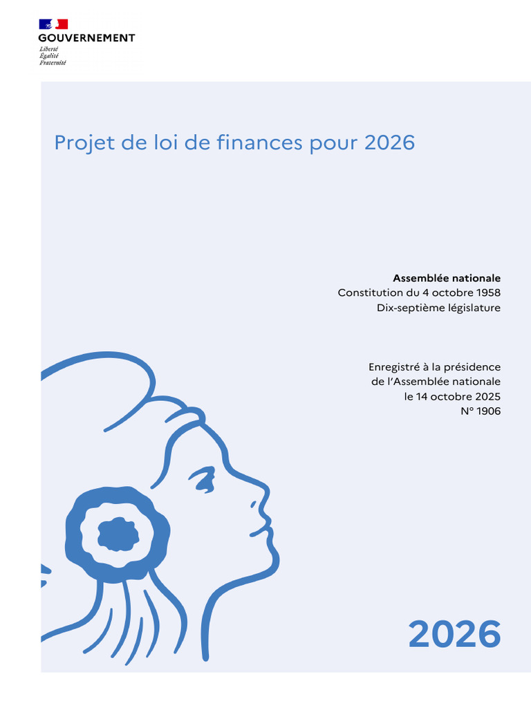 Projet de loi de finances 2026 : détails clés | PDF | Dette publique ...