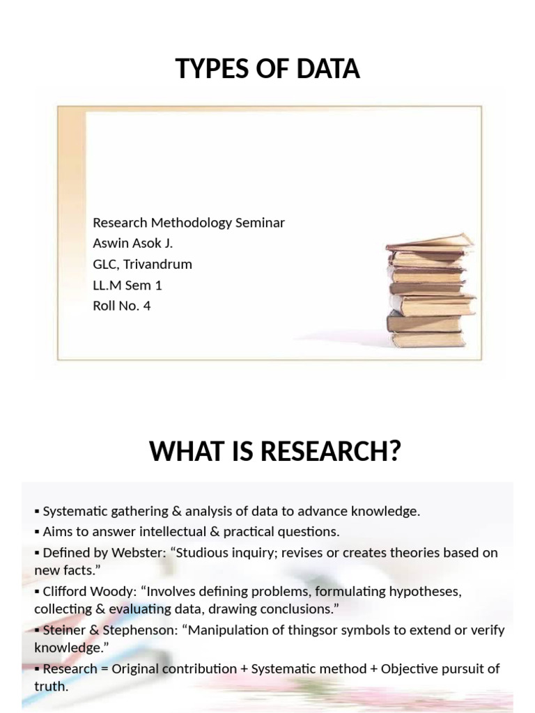 Types of Data in Legal Research | PDF | Data | Hypothesis