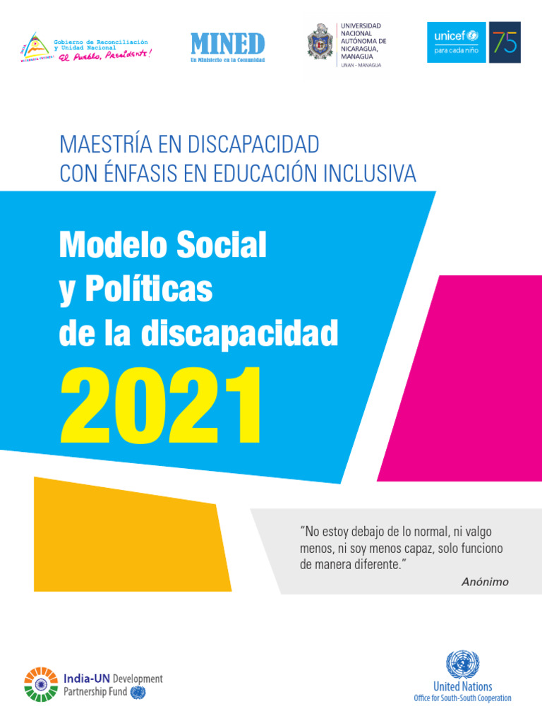 Modelo Social y Políticas de Discapacidad 2021 | PDF | Invalidez ...