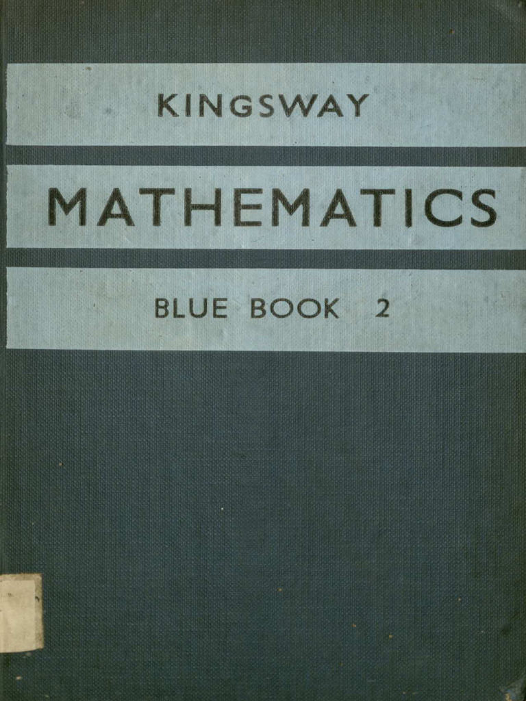 The Kingsway Mathematics Blue Book 2 | PDF