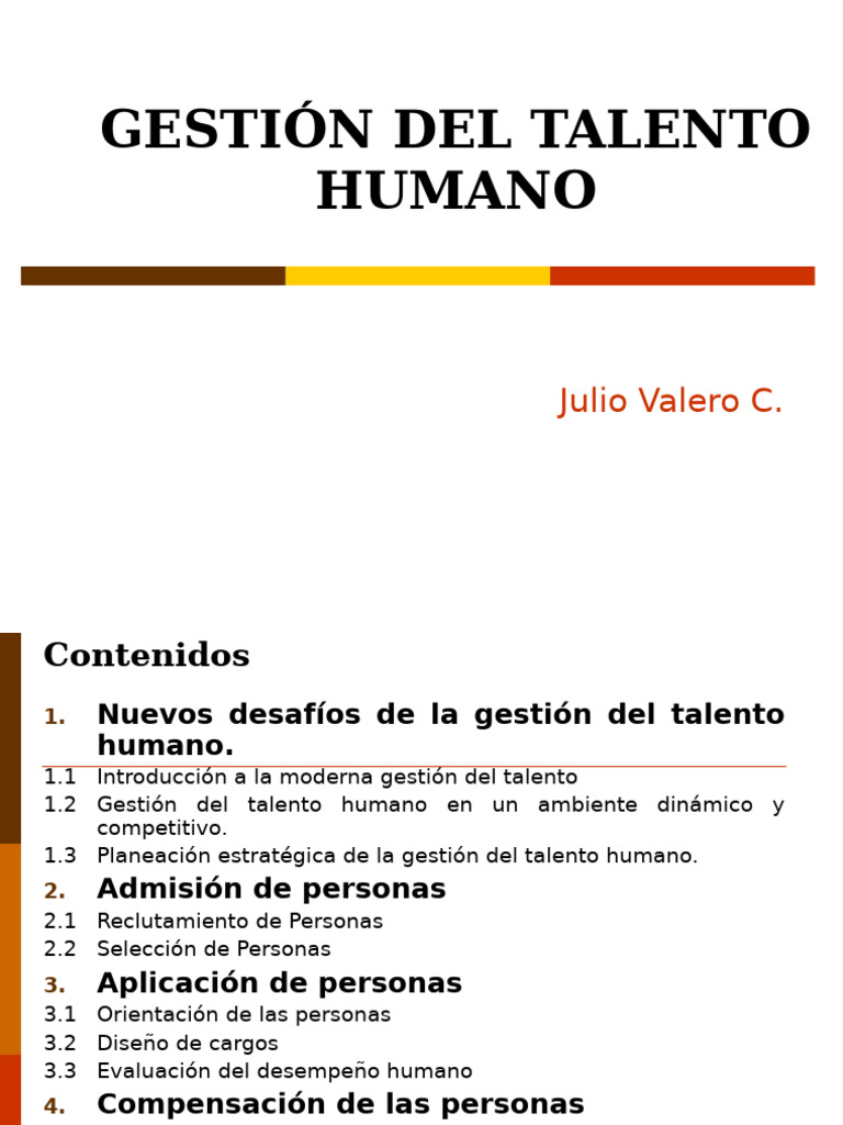 Gestión Estratégica del Talento Humano | PDF | Gestión de recursos ...