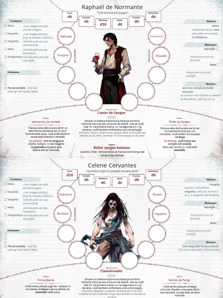 Personagens e Habilidades em RPG | PDF