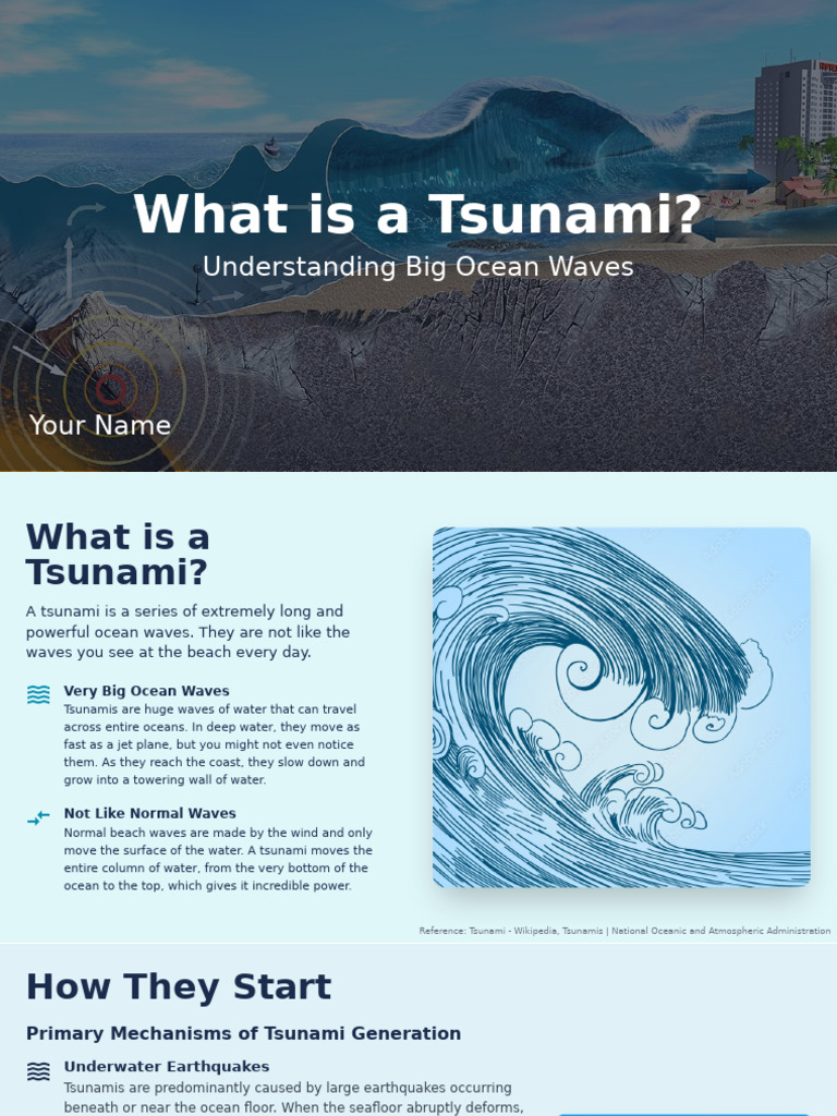 Understanding Tsunamis: Causes and Safety | PDF | Tsunami | Earthquakes