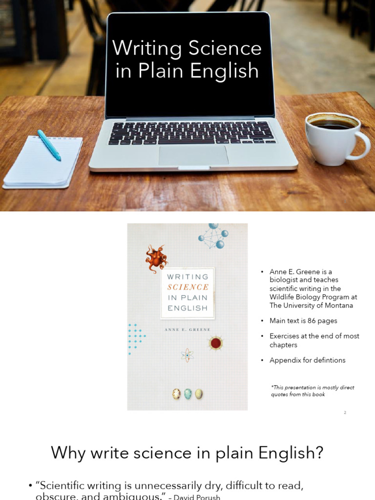Writing Science Clearly and Effectively | PDF | Subject (Grammar) | Verb