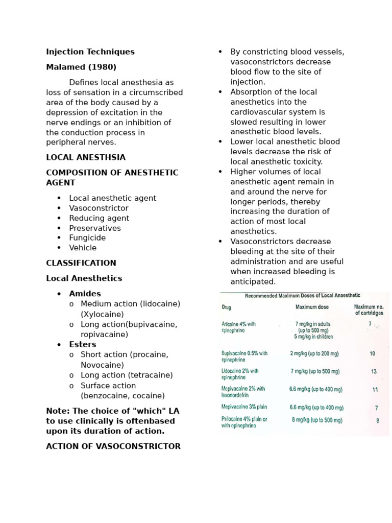 Injection Techniques PART 1 | PDF | Dental Anatomy | Anesthesia