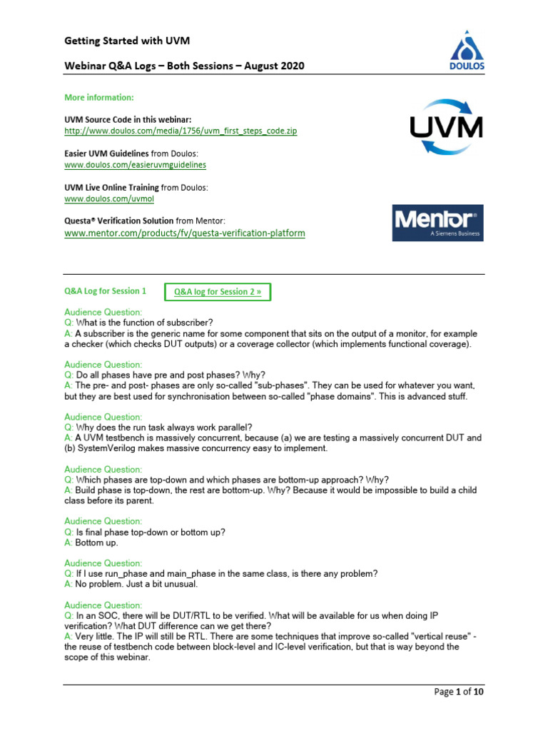 Qalog Uvm Getstarted 0820 | PDF | Class (Computer Programming ...