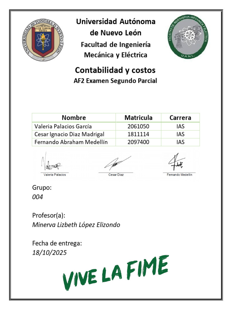 AF2 Examen Segundo Parcial | PDF