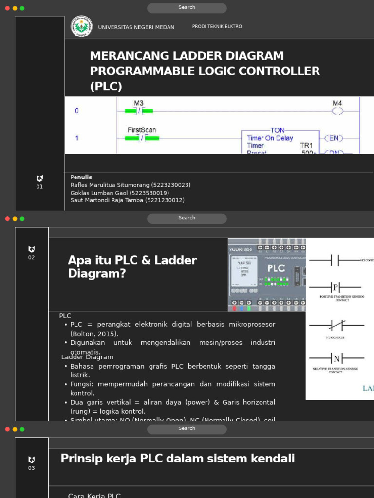 Perancangan Ladder Diagram PLC | PDF