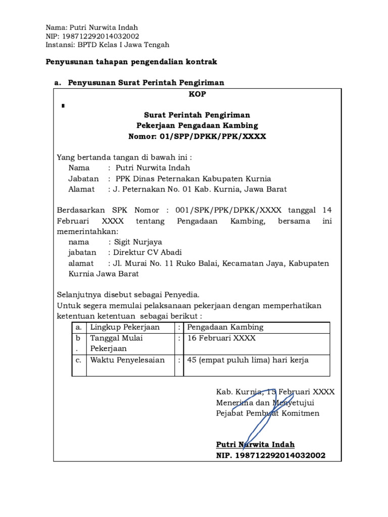 Form SPP dan Monitoring Pengadaan Kambing | PDF