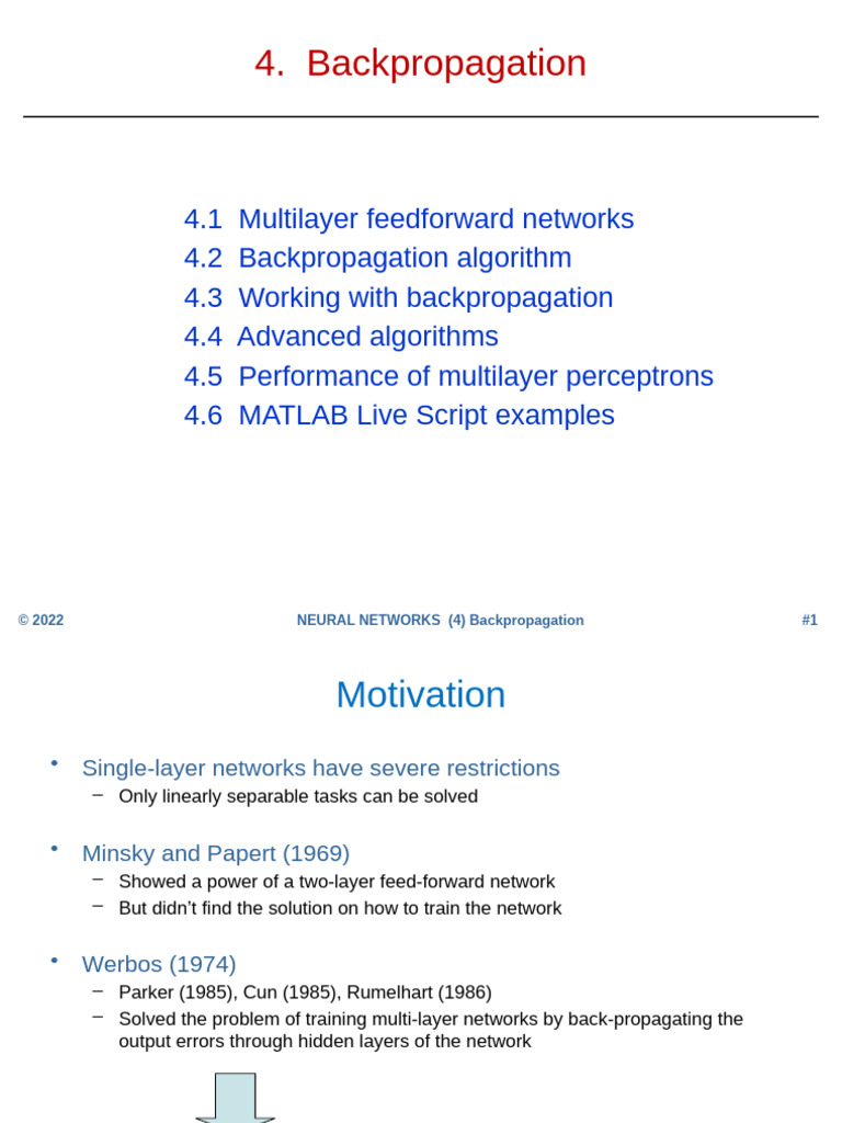 Backpropagation in Neural Networks | PDF | Algorithms And Data ...