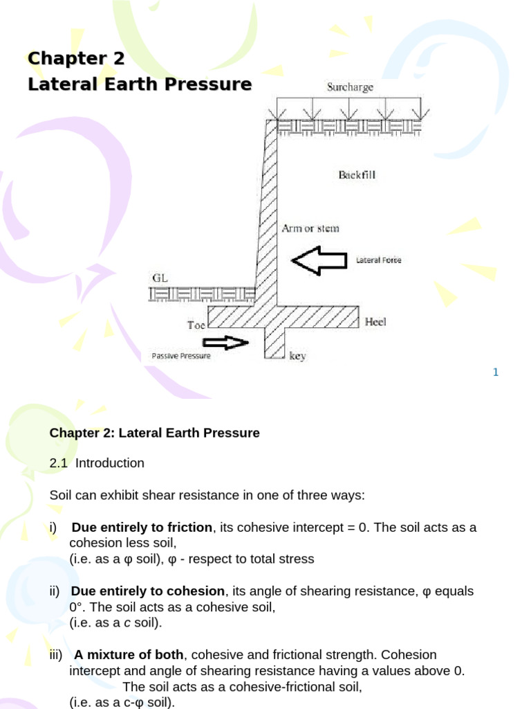 AAR653 - CP 2 - Lateral Earth Pressure | PDF | Civil Engineering ...