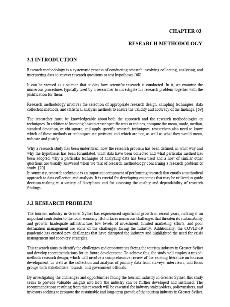 Research Methodology for Tourism Study | PDF | Methodology | Statistics