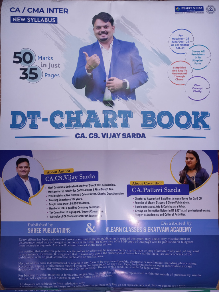 CA INTER DT Chart by Vijay Sarda Sir | PDF