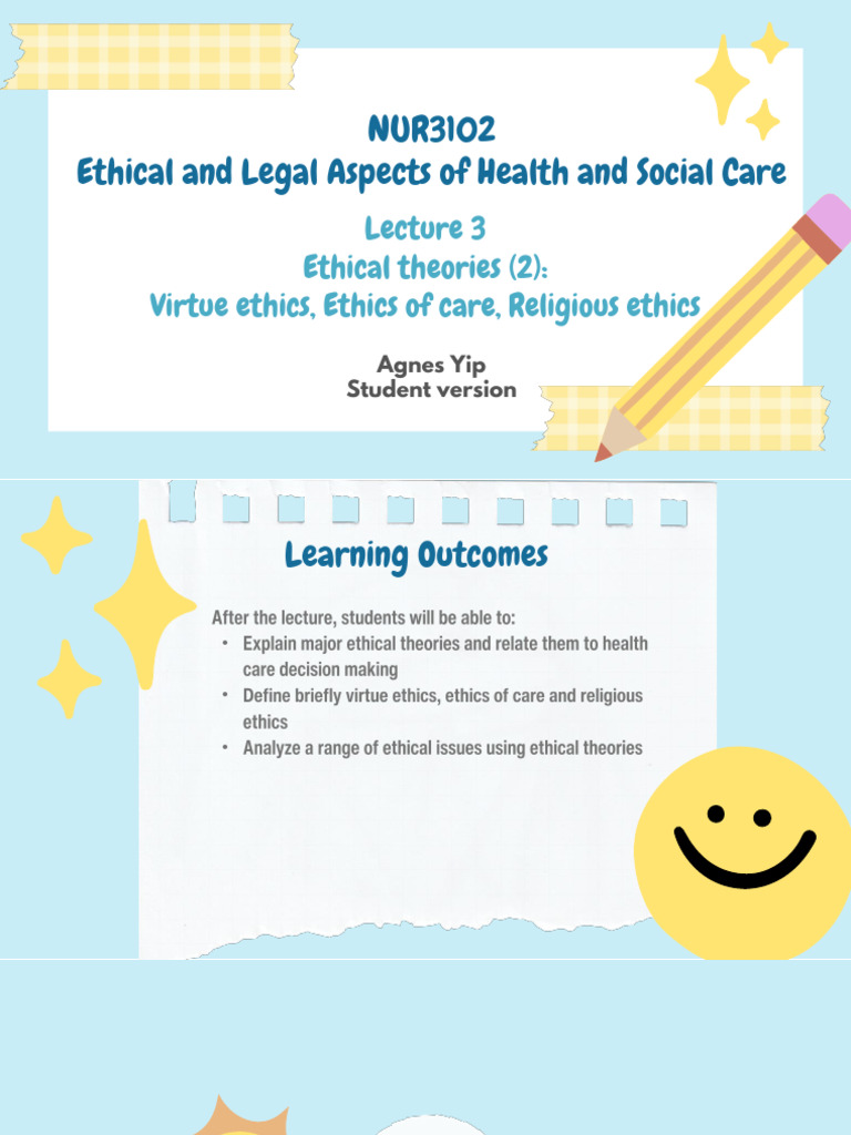 L3 - Virtue Ethics, Ethics of Care, Religious Ethics | PDF | Four Noble ...