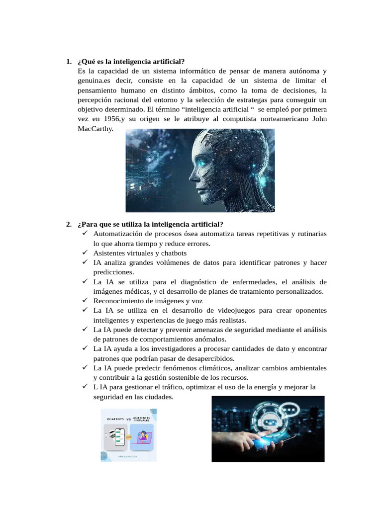 Uso de la Inteligencia Artificial en Educación | PDF | Inteligencia ...