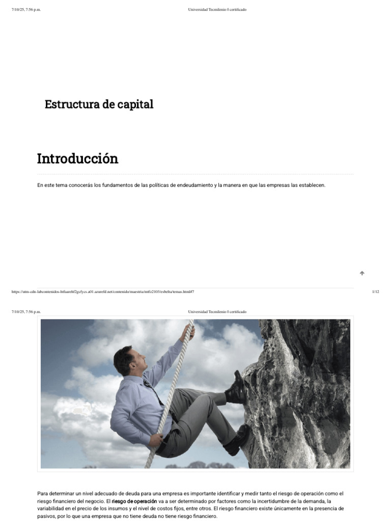 Fundamentos de la Estructura de Capital | PDF | Apalancamiento ...