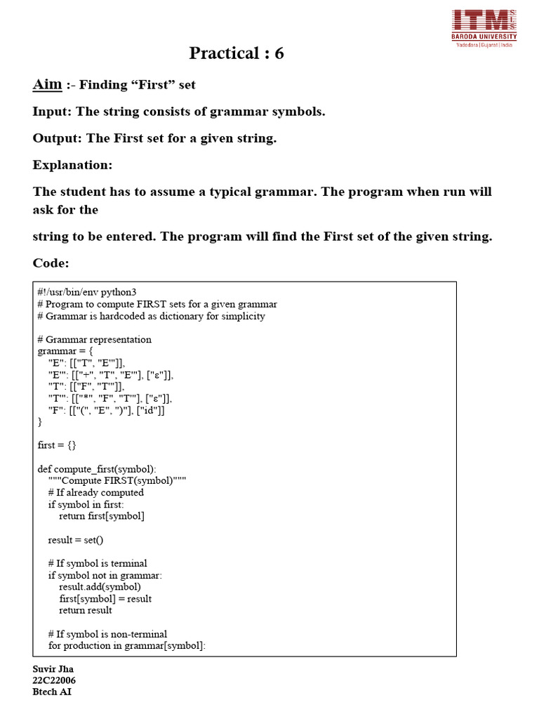 Practical 6 | PDF