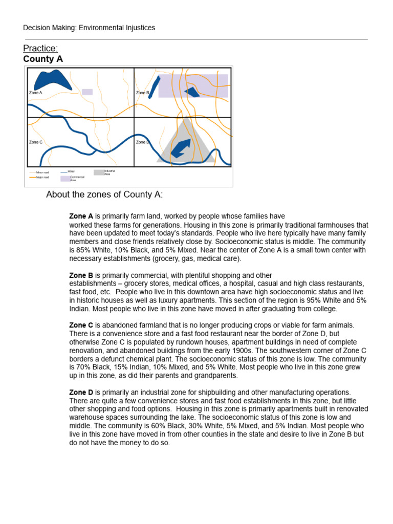 Environmental Injustice in County Zones | PDF
