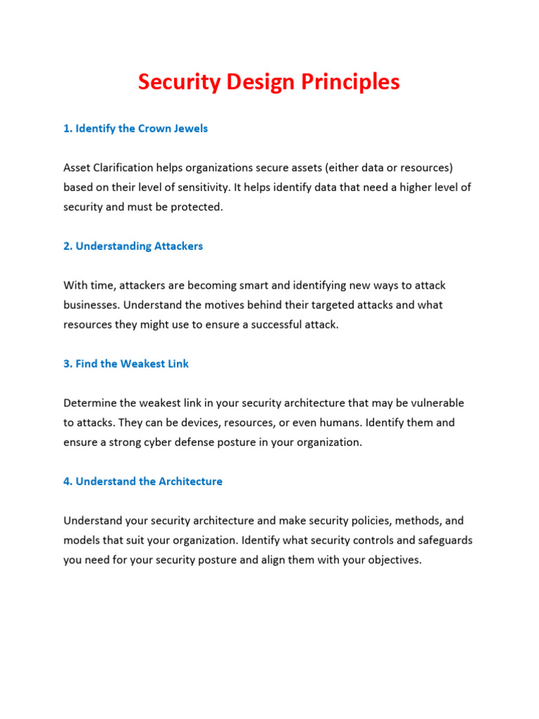 Lec 3 (Security Design Principles) | PDF | Security | Computer Security