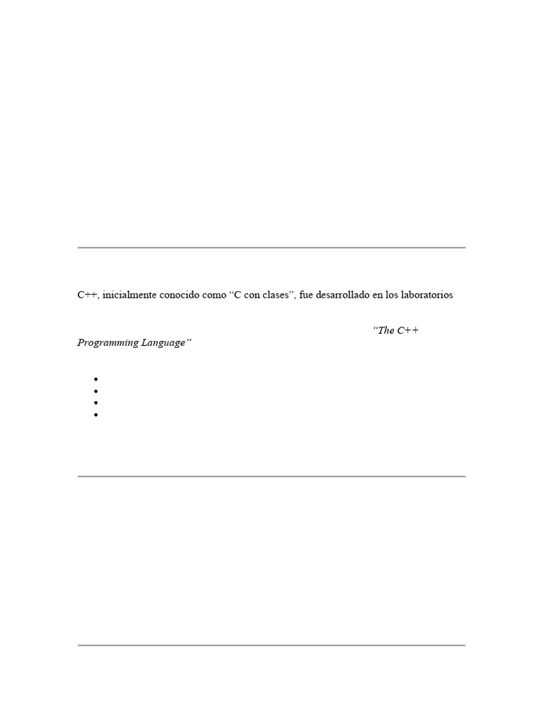 Introducción al lenguaje C++ y sus aplicaciones | PDF | C ...