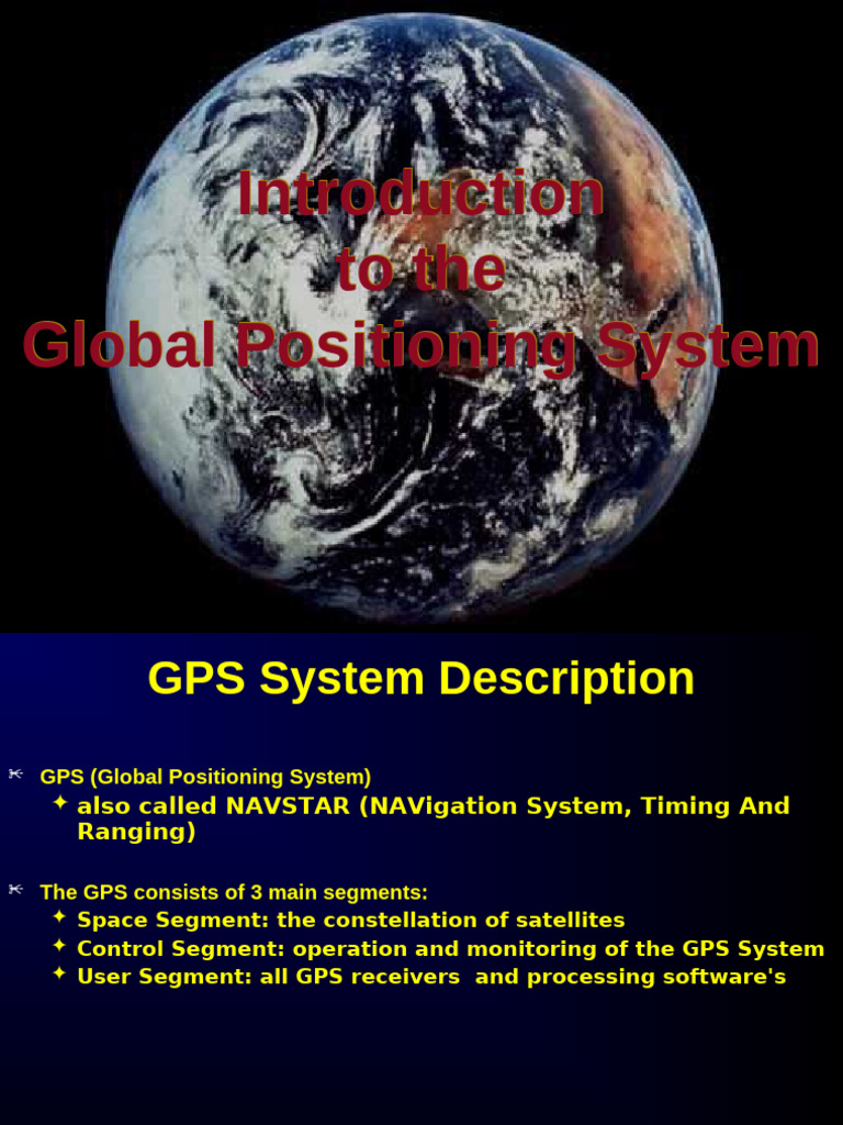Overview of the Global Positioning System | PDF | Global Positioning ...