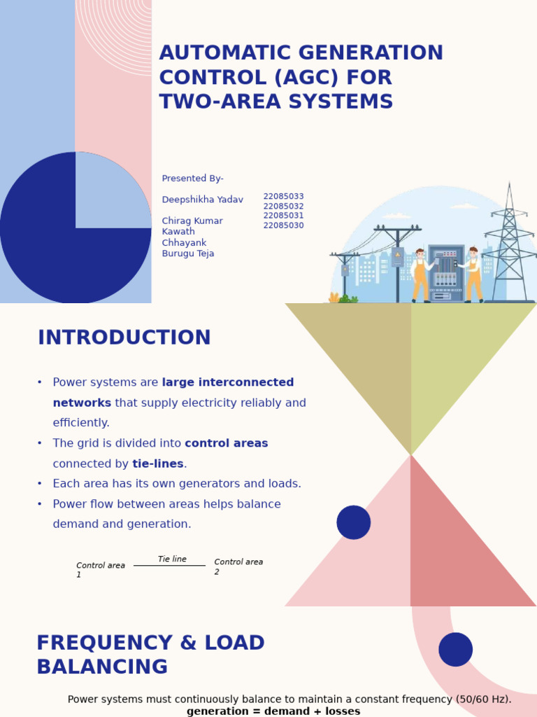 AGC in Two-Area Power Systems | PDF | Electronics | Electric Power