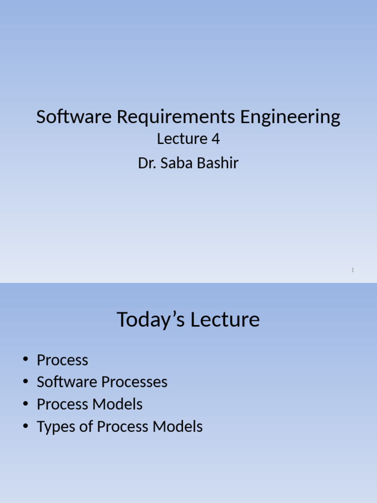 Understanding Software Process Models | PDF | Software | Engineering