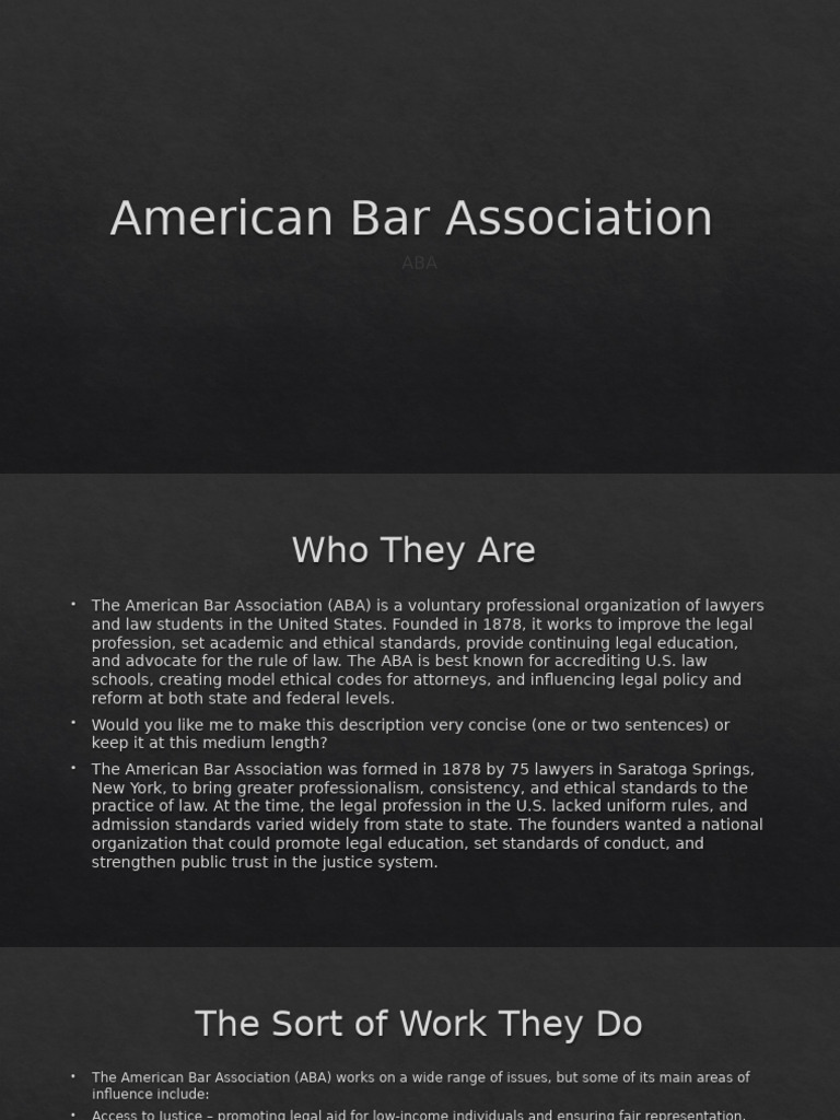 American Bar Association | PDF | American Bar Association | Supreme ...