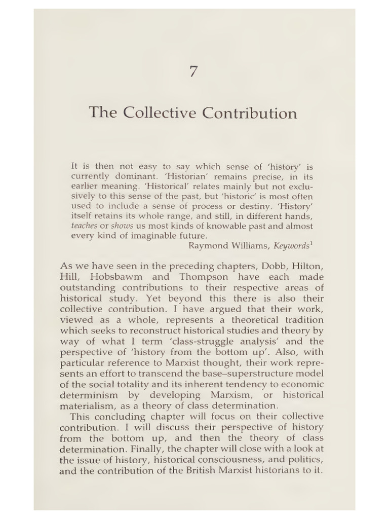 Kaye, The Collective Contribution w12 | PDF