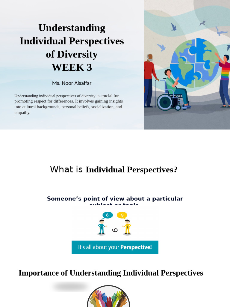 Understanding Diversity Perspectives | PDF | Diversity (Business ...