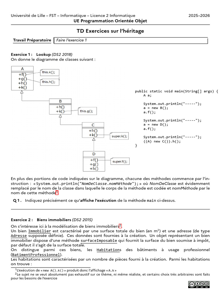 Exercices de Programmation Orientée Objet | PDF | Vitesse