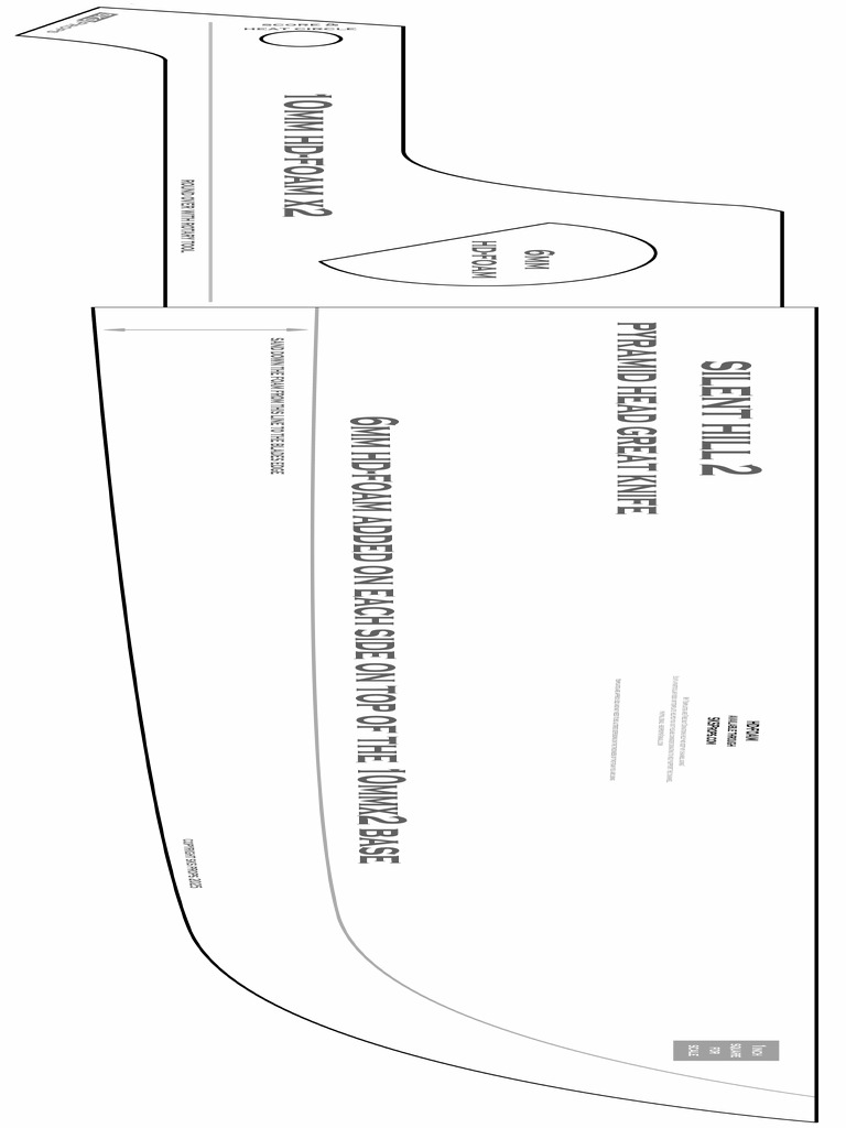 Silent Hill Pyramid Head Great Knife Template SKS Props | PDF