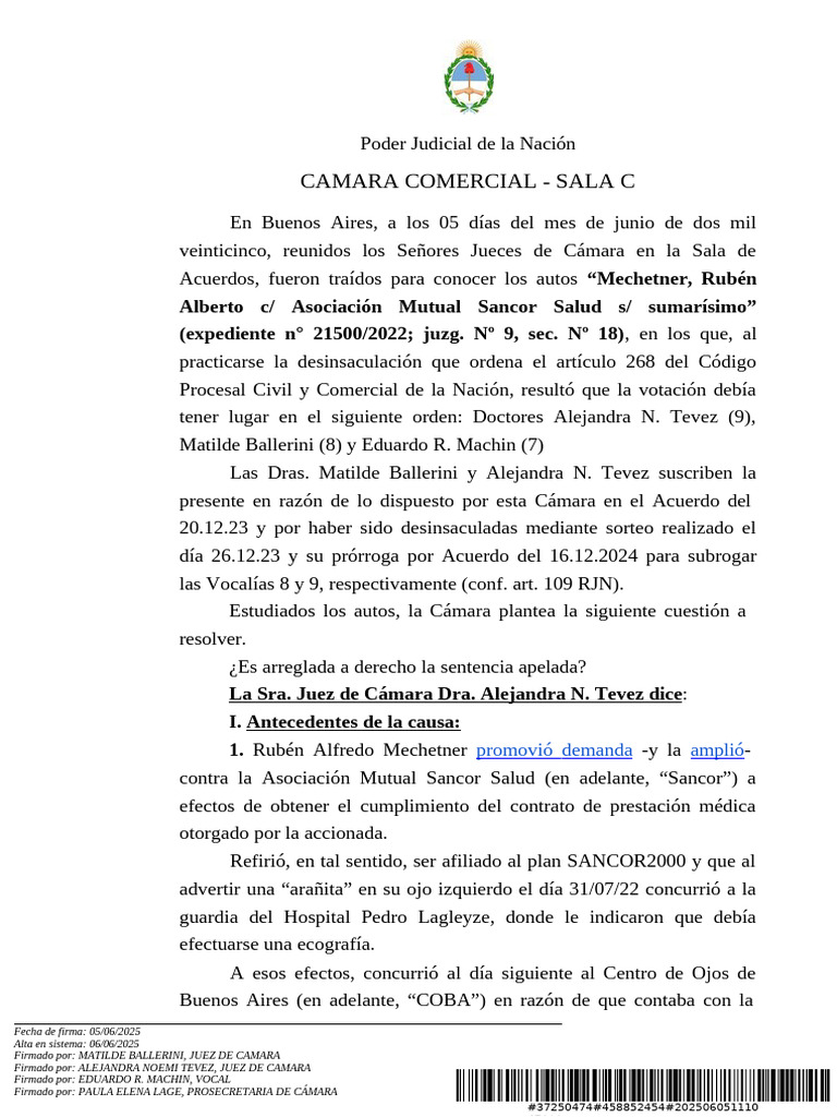 Fallo | PDF | Sentencia (ley) | Caso de ley