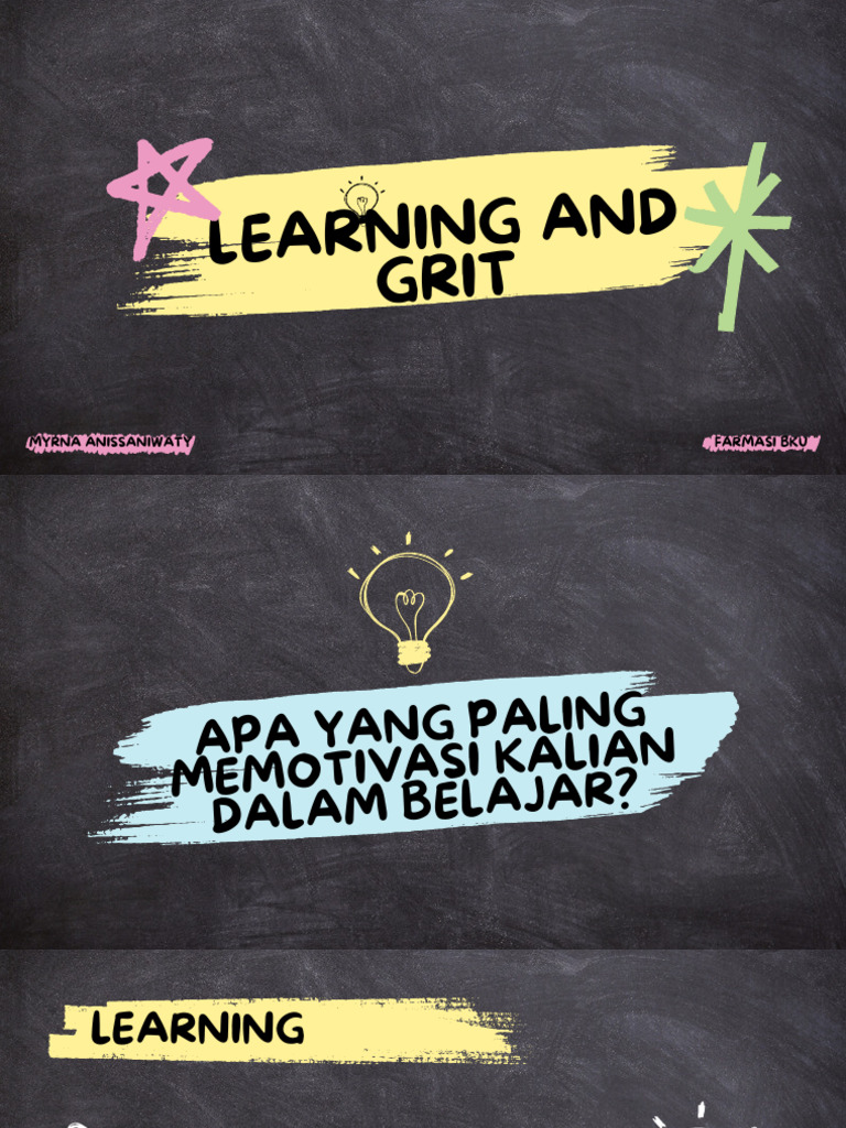 Learning and Grit | PDF