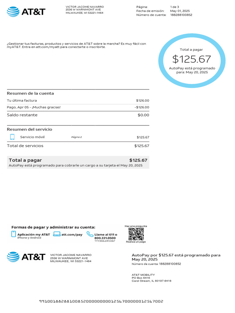 Plan de At&t | PDF | Cheque | Empresas