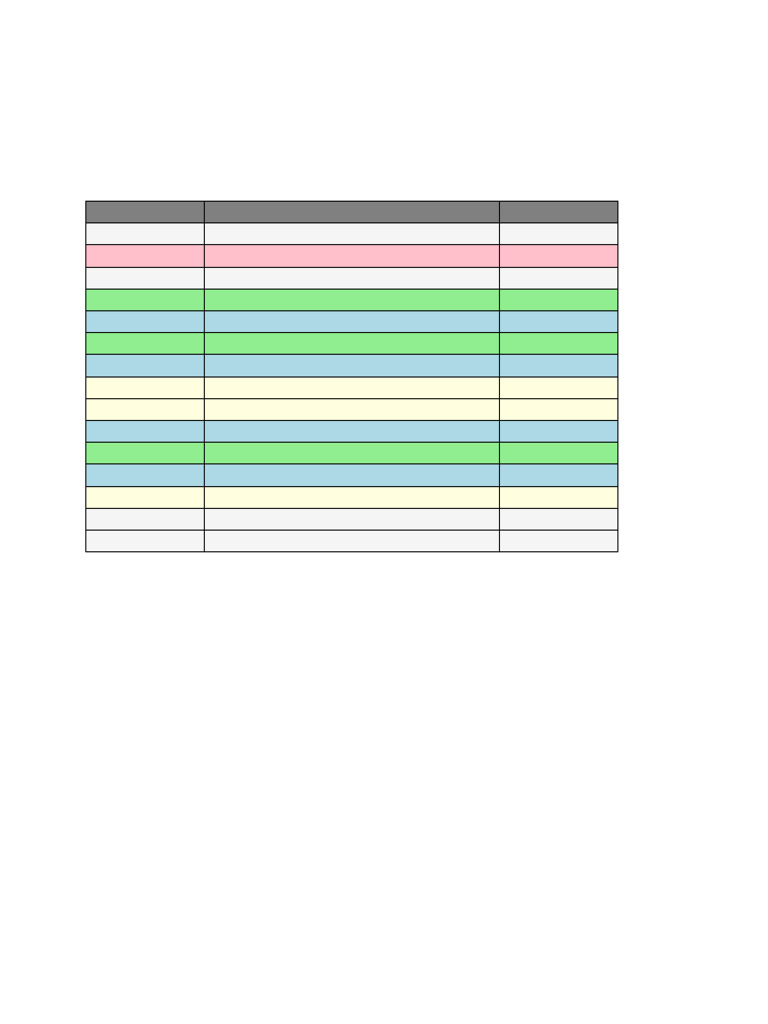 Student Daily Timetable ColorCoded | PDF