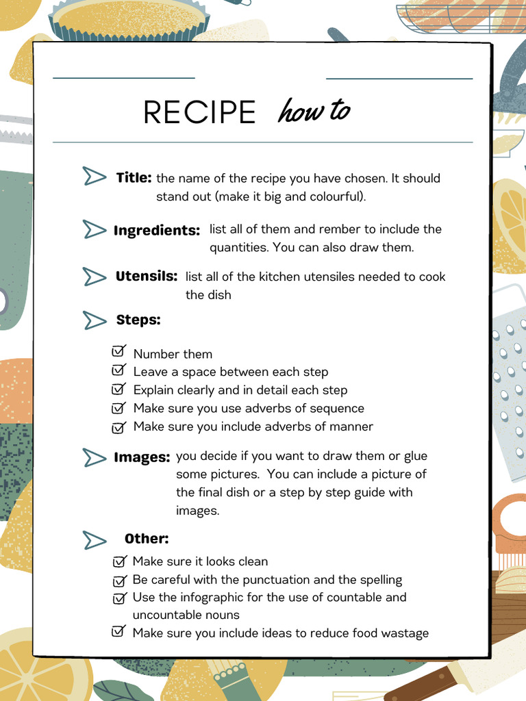 Step-by-Step Recipe Guide | PDF
