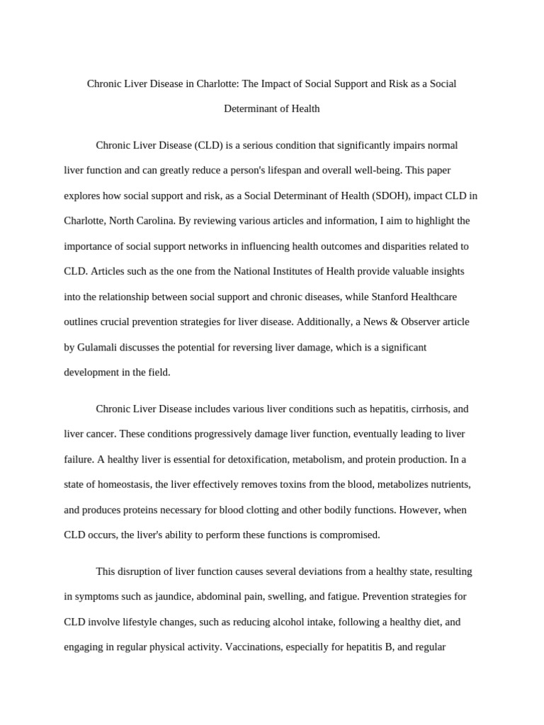 Chronic Liver Disease in Charlotte Annotated Bib | PDF | Cirrhosis ...