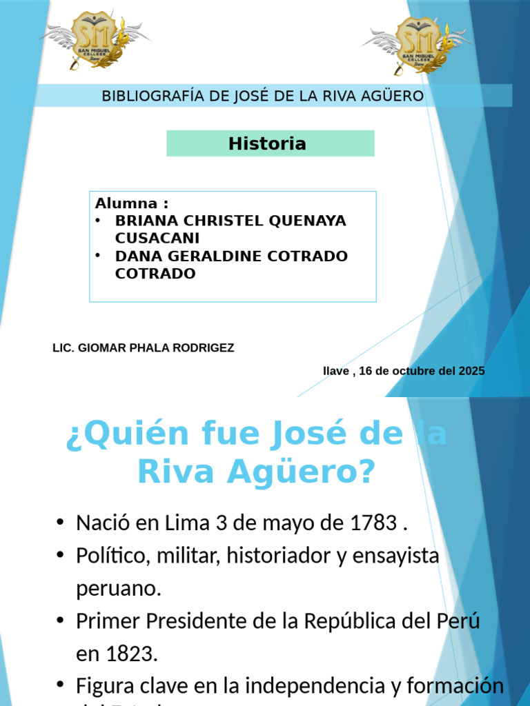 José de la Riva Agüero: Vida y Legado | PDF | Perú
