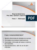 (Tema 1 e Tema 2) ADM Empreendedorismo Teleaula Slides 1 e 2