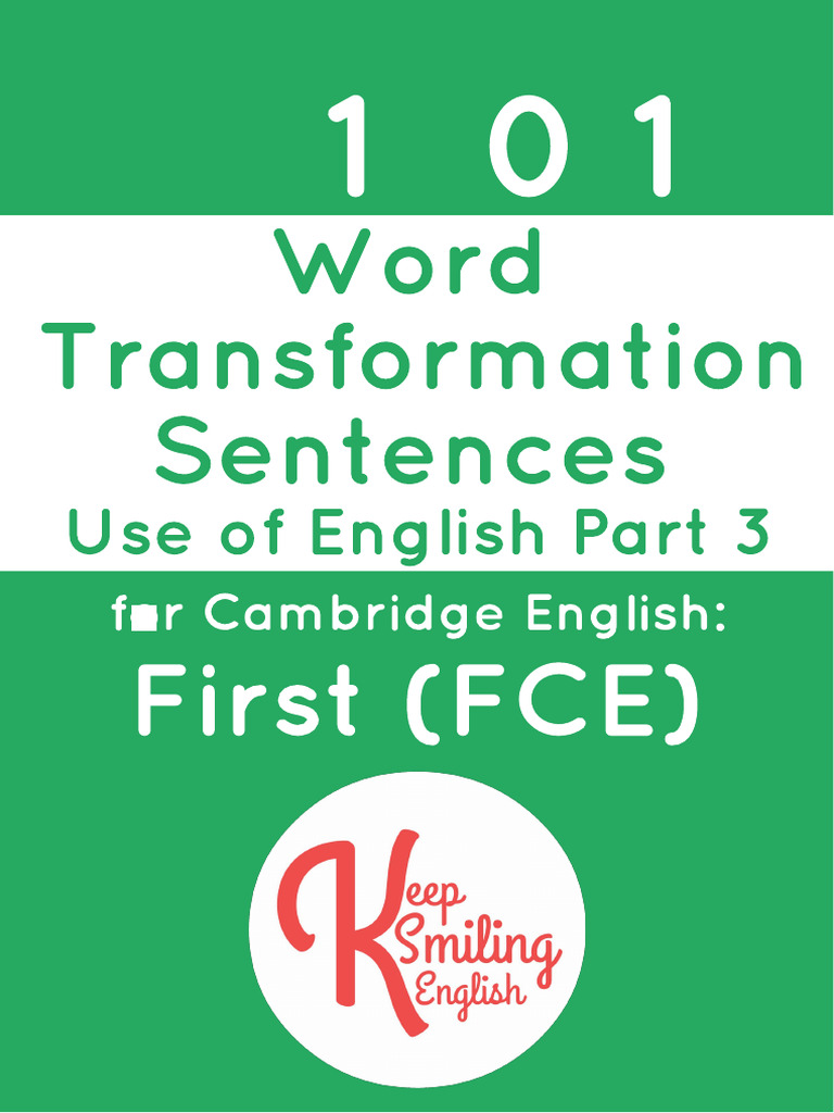 101 Word Transformation Sentences PDF Adjective Adverb