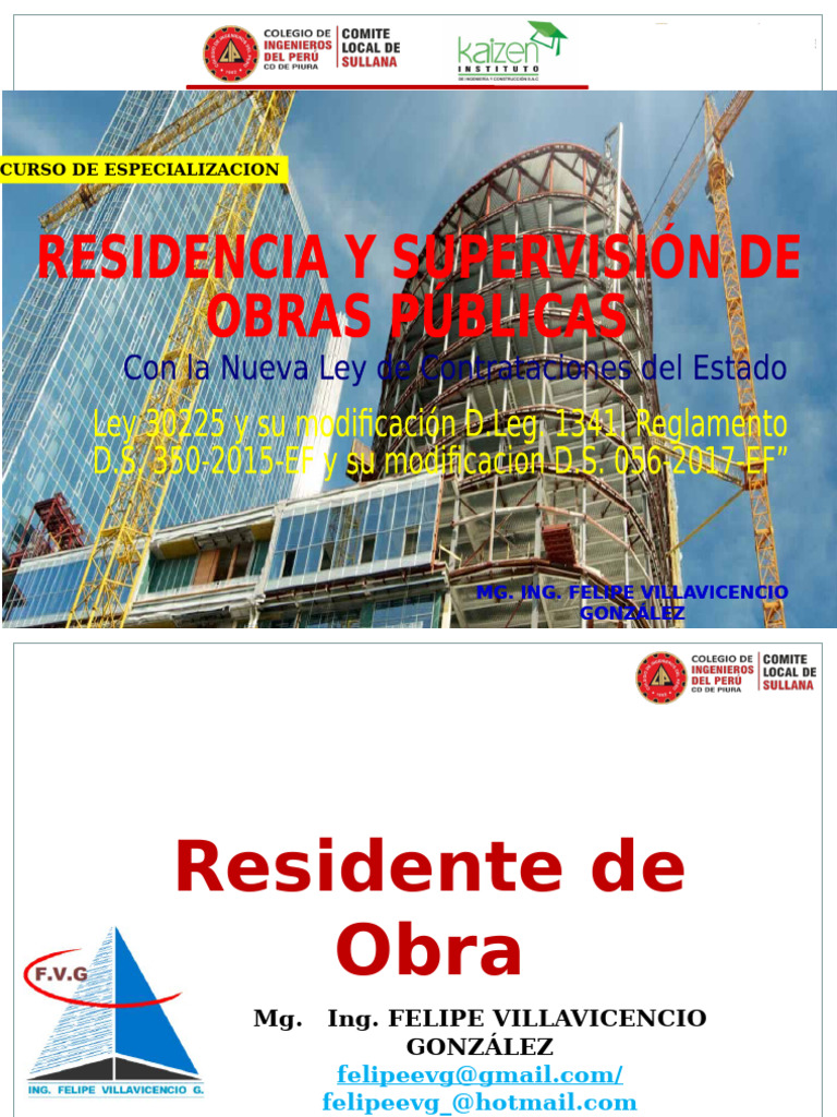 Principios y Funciones del Residente de Obra | PDF | Planificación ...