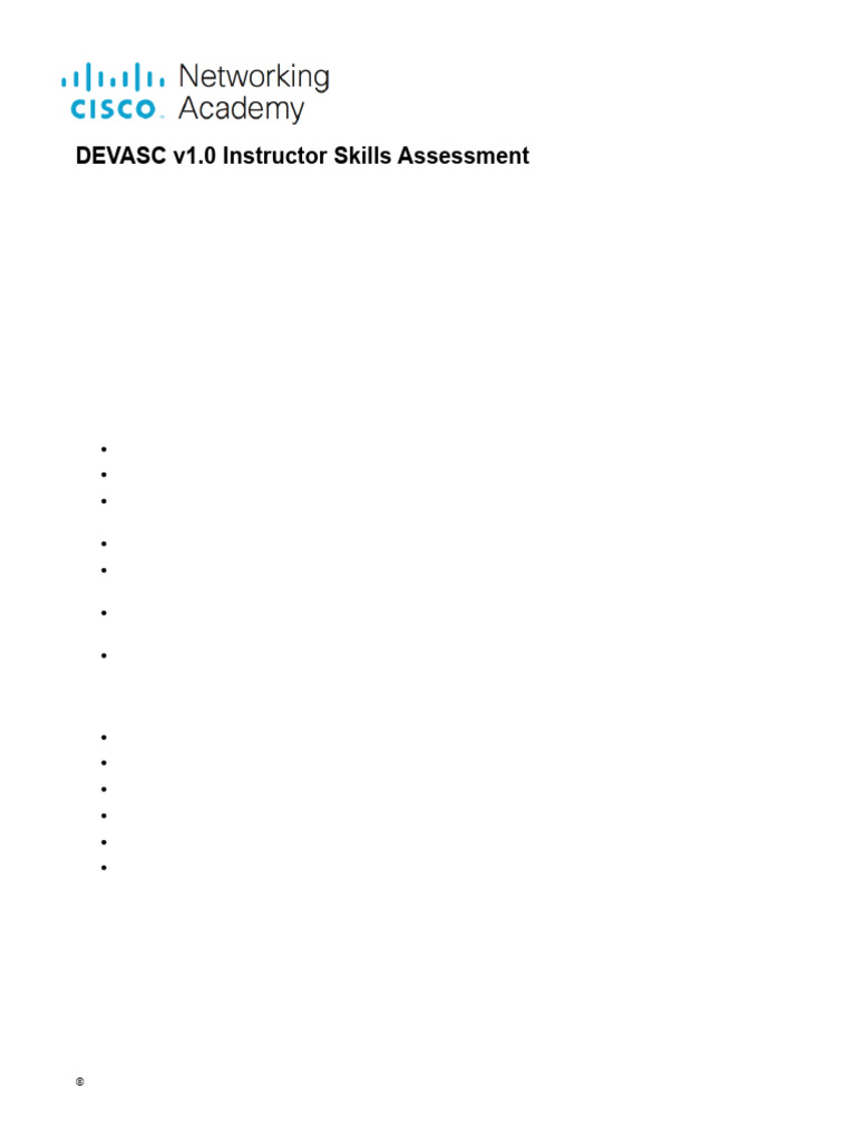 DEVASC Skills Assessment Overview | PDF | Xml | Computing