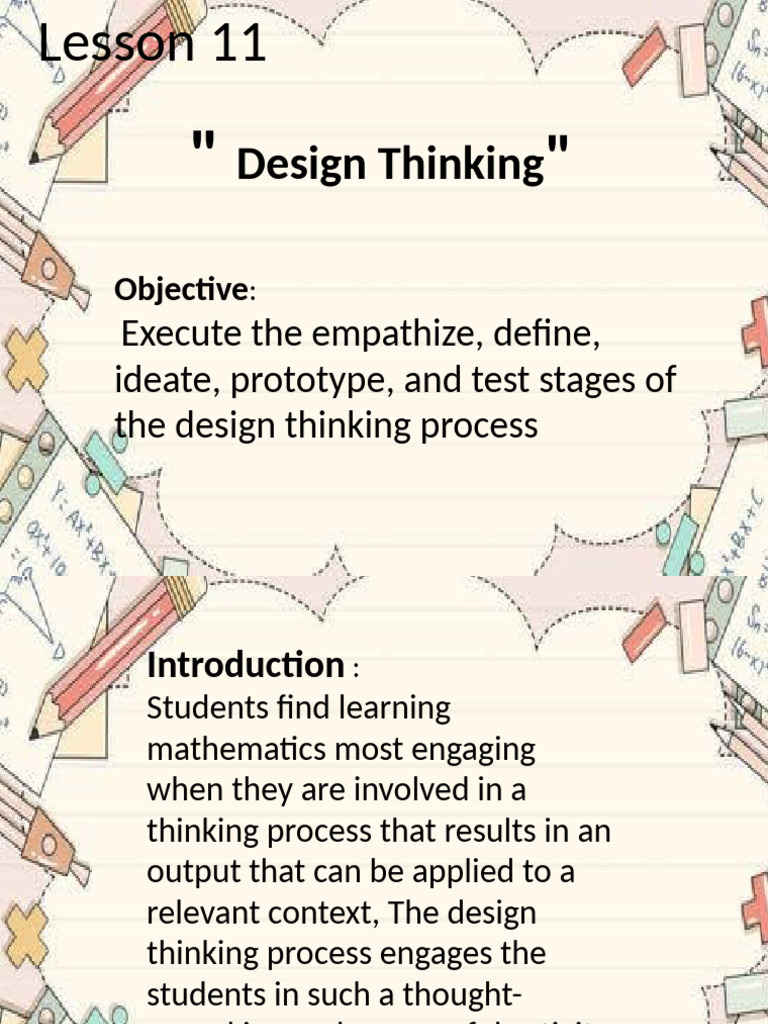 Design Thinking in Education Process | PDF